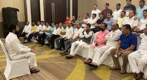 Eknath Shinde proclaimed the support of 37 MLAs leaving the Shiv Sena with 17 legislators