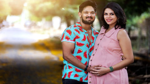 Actor Nakul and his wife Sruti