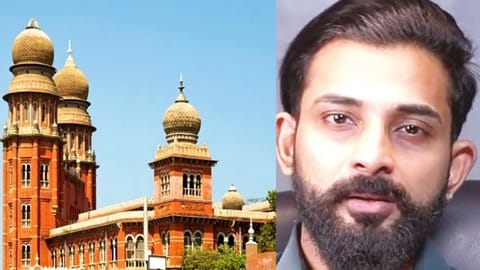 Madras High Court (right) and YouTuber Karthik Gopinath