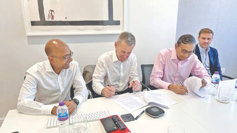 (L) Ashwin Muthiah with other members