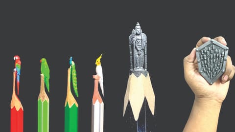 Pencil sculptures