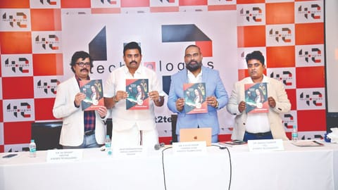 Minister Mathiventhan with company's leadership team