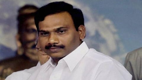 DMK leader A Raja
