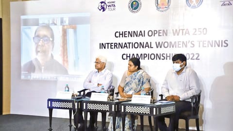 A Chennai Open WTA 250 press conference was held in Chennai on Thursday