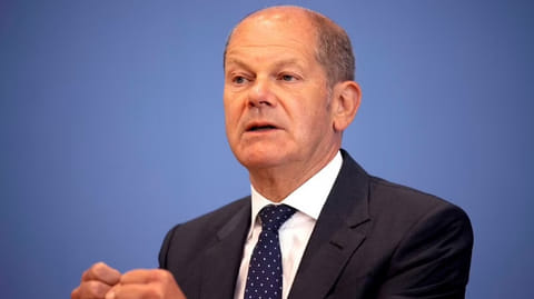 German Chancellor Olaf Scholz