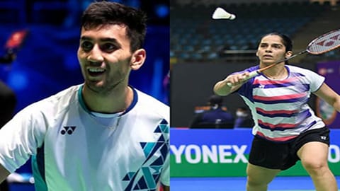 Indian shuttlers Prannoy HS, Saina Nehwal