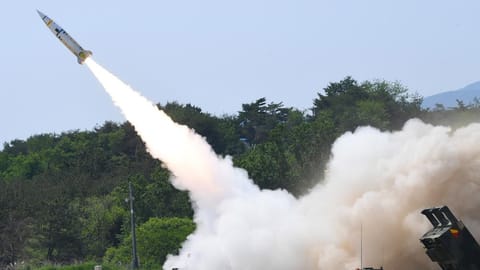 Missile fired during a joint training between U.S. and South Korea