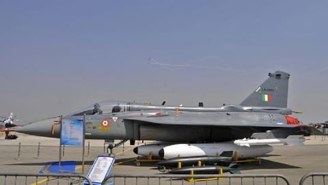 An Indian Air Force (IAF) light combat aircraft "Tejas"