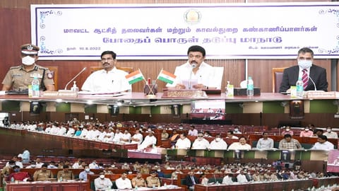 Chief Minister MK Stalin at the meeting
