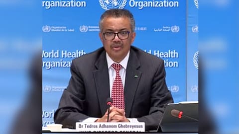 World Health Organization Chief Tedros Adhanom Ghebreyesus