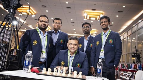 India 'C' team players under open section.