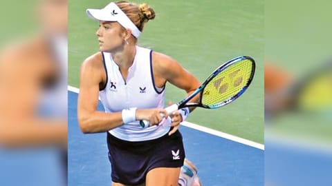 British tennis player Katie Swan