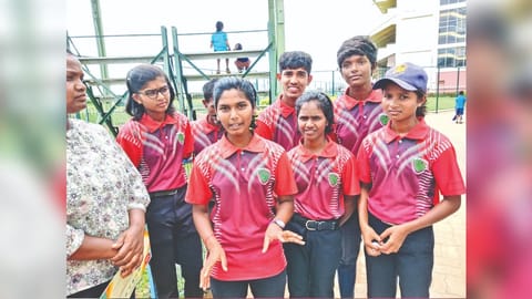 Team Telangana at the South Zone Juniors Golf Tournament.