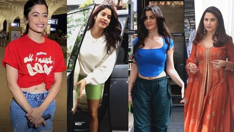 Rashmika Mandanna, Janhvi Kapoor, Giorgia Andriani and Madhuri Dixit