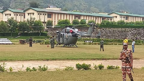 Aerial rescue operations can be resumed only after the weather improves, District Disaster Management Officer Devendra Patwal said.