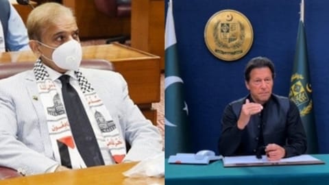 Pakistan's Prime Pinister Shehbaz Sharif, Imran Khan