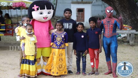 Children under palliative care had a fun day at an event organised by Golden Butterflies at Stella Maris College