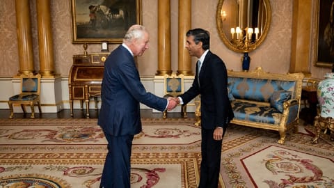 Rishi Sunak with the King