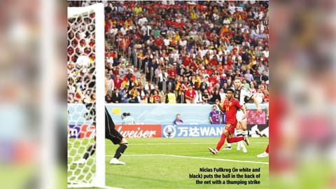 IN NIC OF TIME: Fullkrug nets equaliser to keep Germany hopes alive