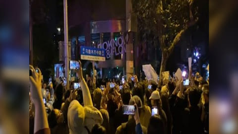 Shanghai protest against China's zero-Covid policy