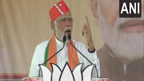 Prime Minister Narendra Modi in Gujarat's Kheda
