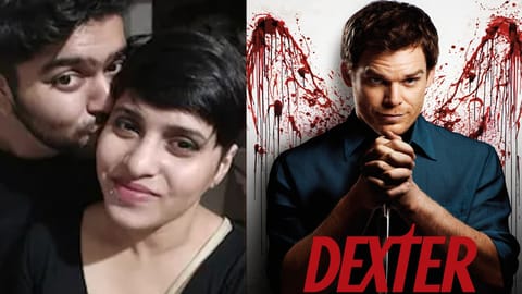 Aftab Amin Poonawalla & Shraddha (L), Dexter poster look (R)