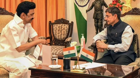 Stalin with RN Ravi