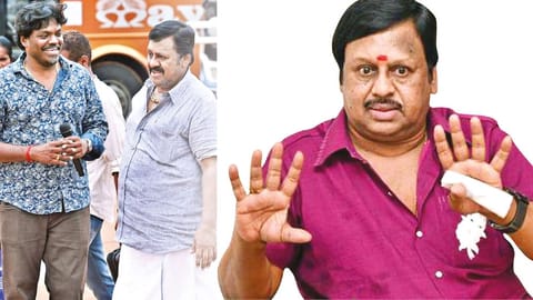 On location of Saamaaniyan; Ramarajan