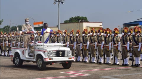 President Droupadi Murmu was given a rousing welcome on Thursday as she arrived at the Bhubaneswar airport on a two-day visit to Odisha, her native state.