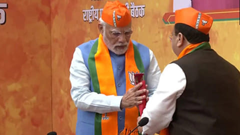 PM Modi and BJP national president JP Nadda