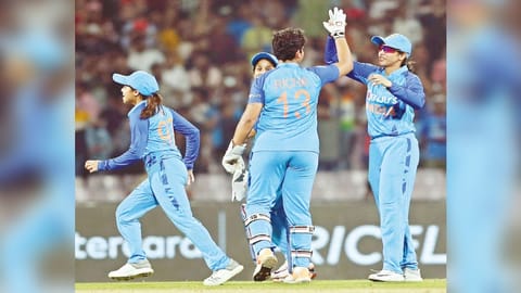 India women celebrate its win in the second T20I