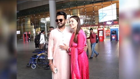 Hansika Motwani with her husband Sohael Khaturiya