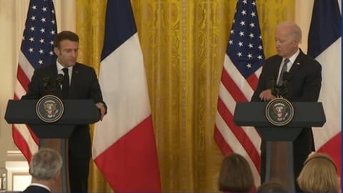 US President Joe Biden and French President Emmanuel Macron