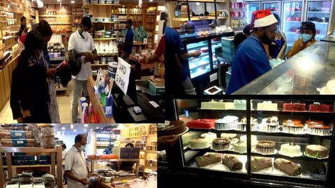People throng market to buy 'plum cakes' in Kerala