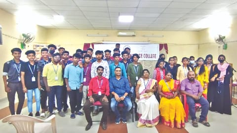 After the lecture, there was an interactive Q&A session. Prof S Anbazhagi, computer science, delivered the vote of thanks.