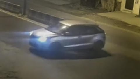 Screengrab from the CCTV footage that shows the car that reportedly hit a woman and dragged her for a few kilometers, in the Sultanpuri area of Delhi.