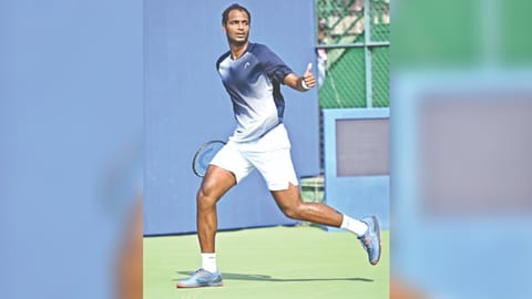 Ramkumar Ramanathan lost in three sets to Pedro Martinez