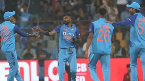 Indian players celebrating
