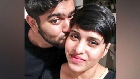 Shraddha Walkar with accused Aftab Poonawala
