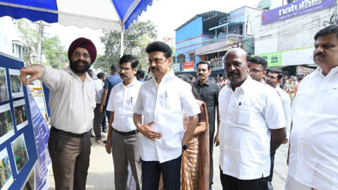CM inspects construction work of King institute hospital