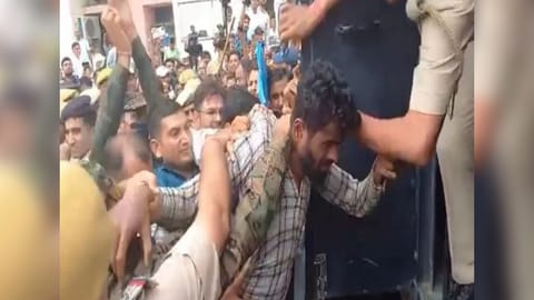 Udaipur killing accused taken into police van