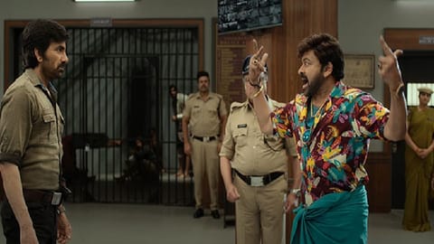 Check out Chiranjeevi, Ravi’s face off in Waltair Veerayya trailer