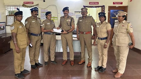 DGP C Sylendra Babu, makes a surprise visit to Nolambur Police station