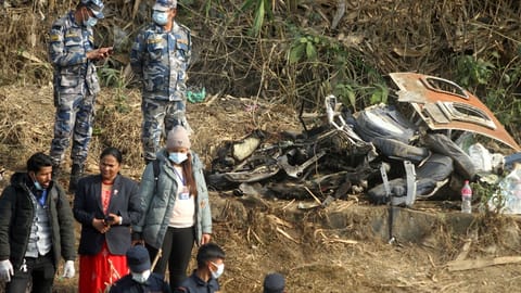 Rescuers resumed searching on Monday in Nepal for four people still missing after the Himalayan nation?s deadliest plane crash in 30 years, officials said.