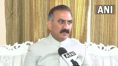 Himachal Pradesh Chief Minister Sukhvinder Singh Sukhu