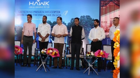 Goa CM launches helipad in Panaji