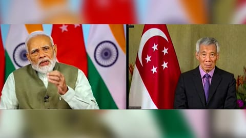 Prime Minister Narendra Modi and Singapore Prime Minister Lee Hsien Loong witness launch of the launch of UPI-PayNow linkage via video conferencing