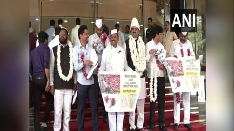 Nationalist Congress Party (NCP) MLAs at Maharashtra Vidhan Sabha