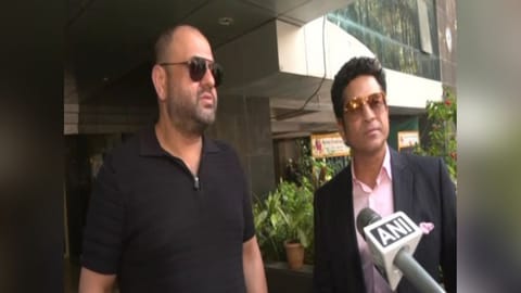 MCA President with Sachin Tendulkar