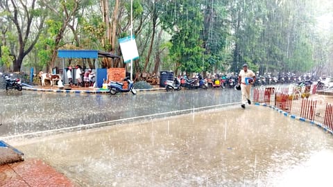 Widespread rainfall being witnessed in Delta region on Tuesday